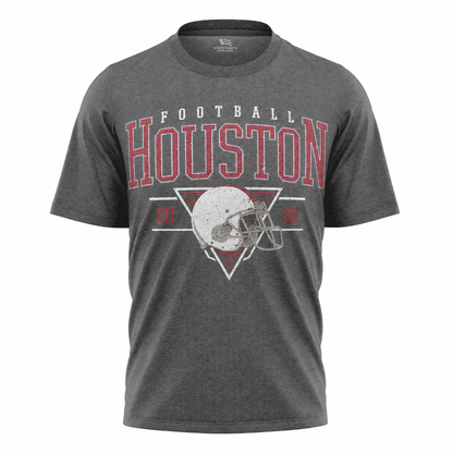 Houston Football T-Shirt | Vintage Texas Helmet Game Day Tee