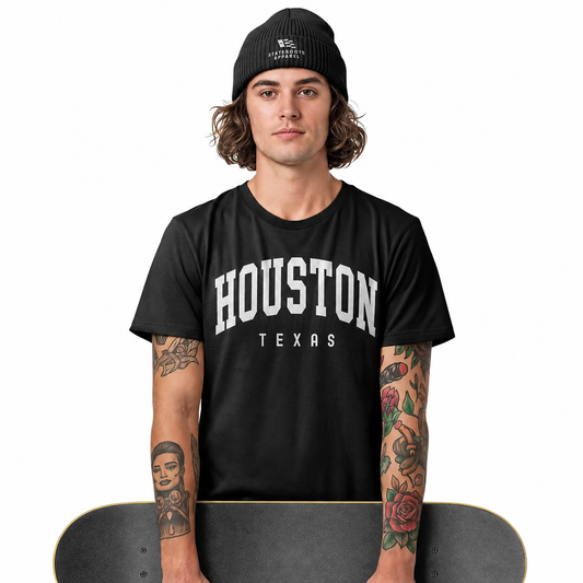 Houston Texas T-Shirt | Vintage Varsity College Souvenir Tee