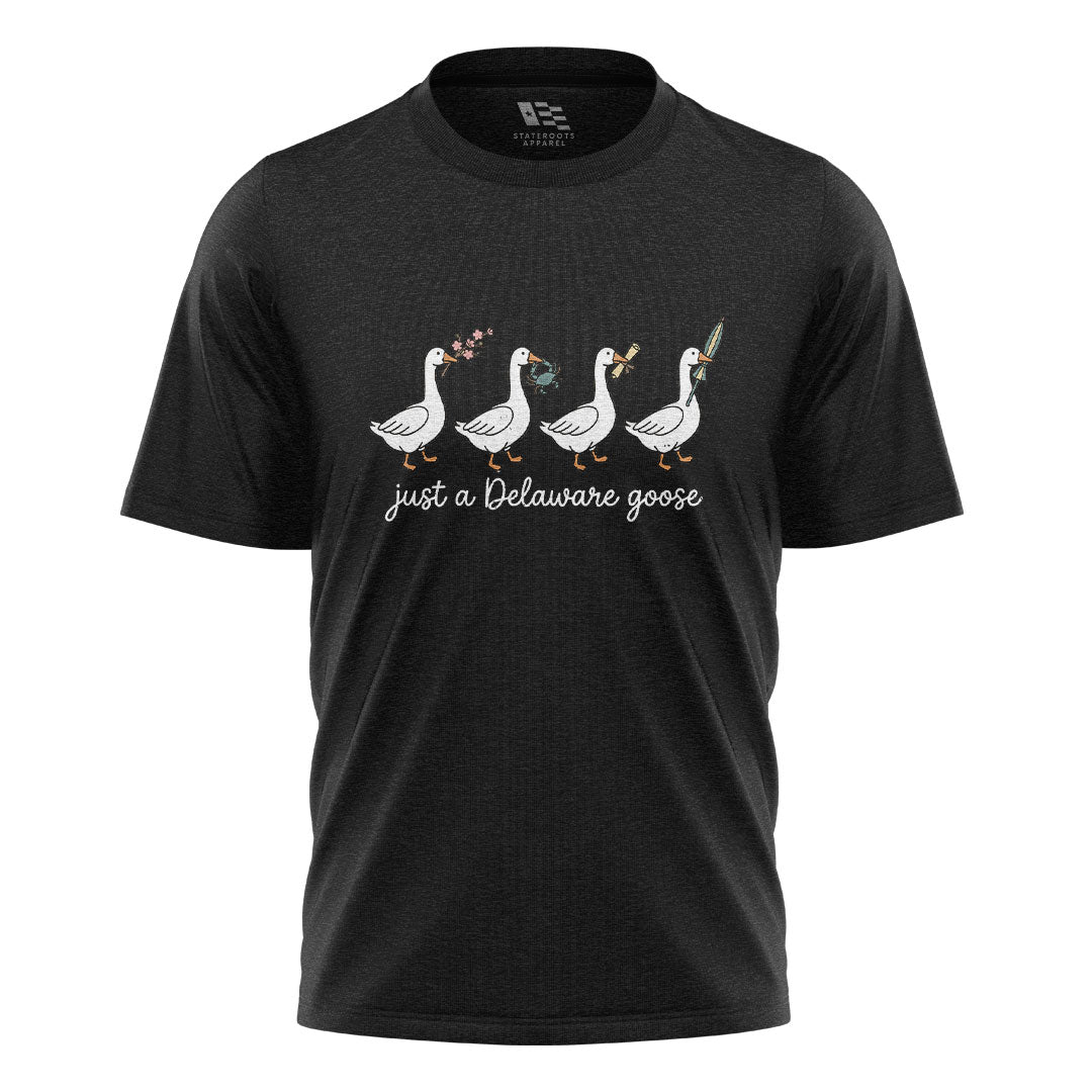 Just A Delaware Goose T-Shirt | Funny Goose Tee - black - image 3