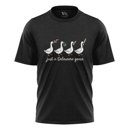 Just A Delaware Goose T-Shirt | Funny Goose Tee - black - image 3