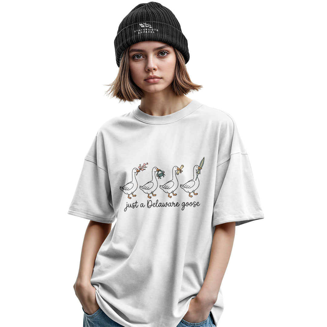 Just A Delaware Goose T-Shirt | Funny Goose Tee - military-green - image 7