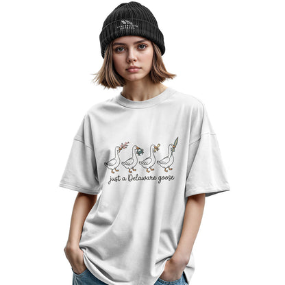 Just A Delaware Goose T-Shirt | Funny Goose Tee - military-green - image 7