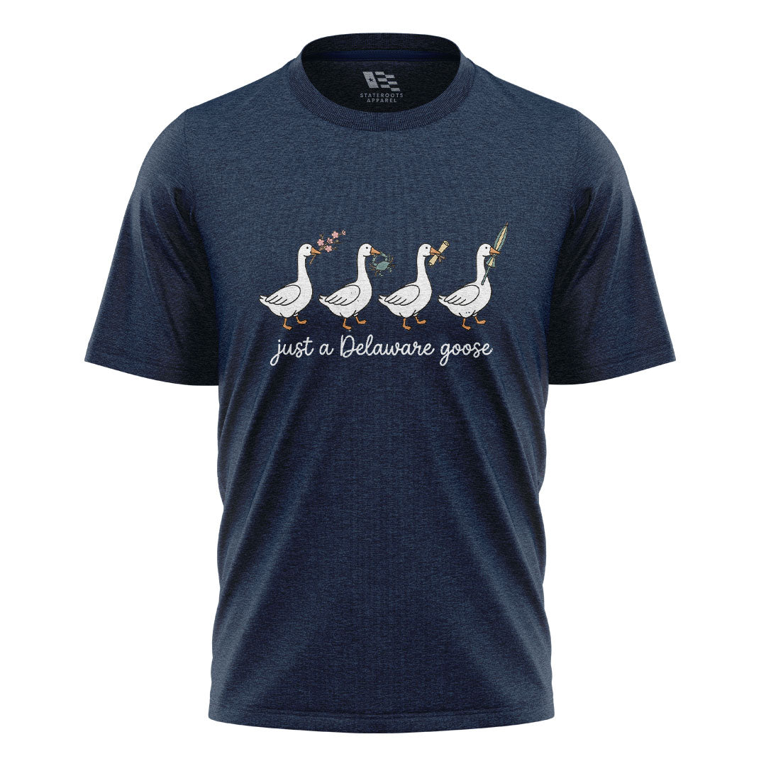 Just A Delaware Goose T-Shirt | Funny Goose Tee - navy - image 4