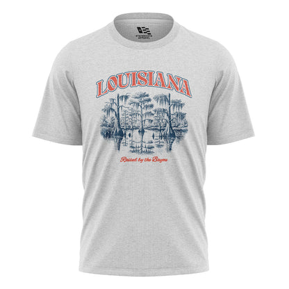 Louisiana Cypress Swamp T-Shirt | Reflection Bayou Tee - White #1