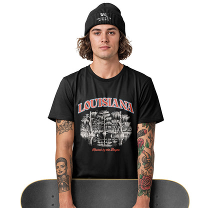 Louisiana Cypress Swamp T-Shirt | Reflection Bayou Tee - White #3