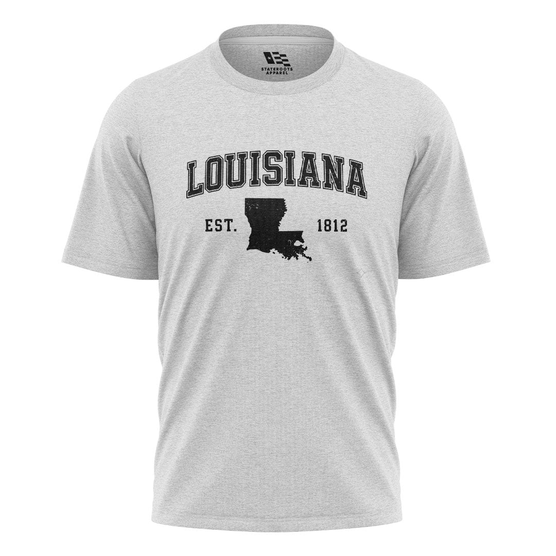 Louisiana Est 1812 Collegiate T-Shirt | Varsity Tee - White #1