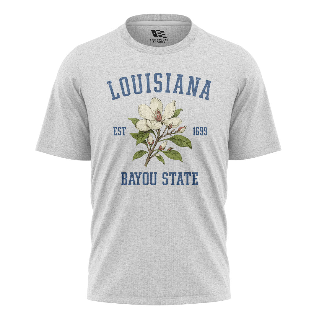 Louisiana Magnolia Bayou State 1699 T-Shirt | Tee - White #1