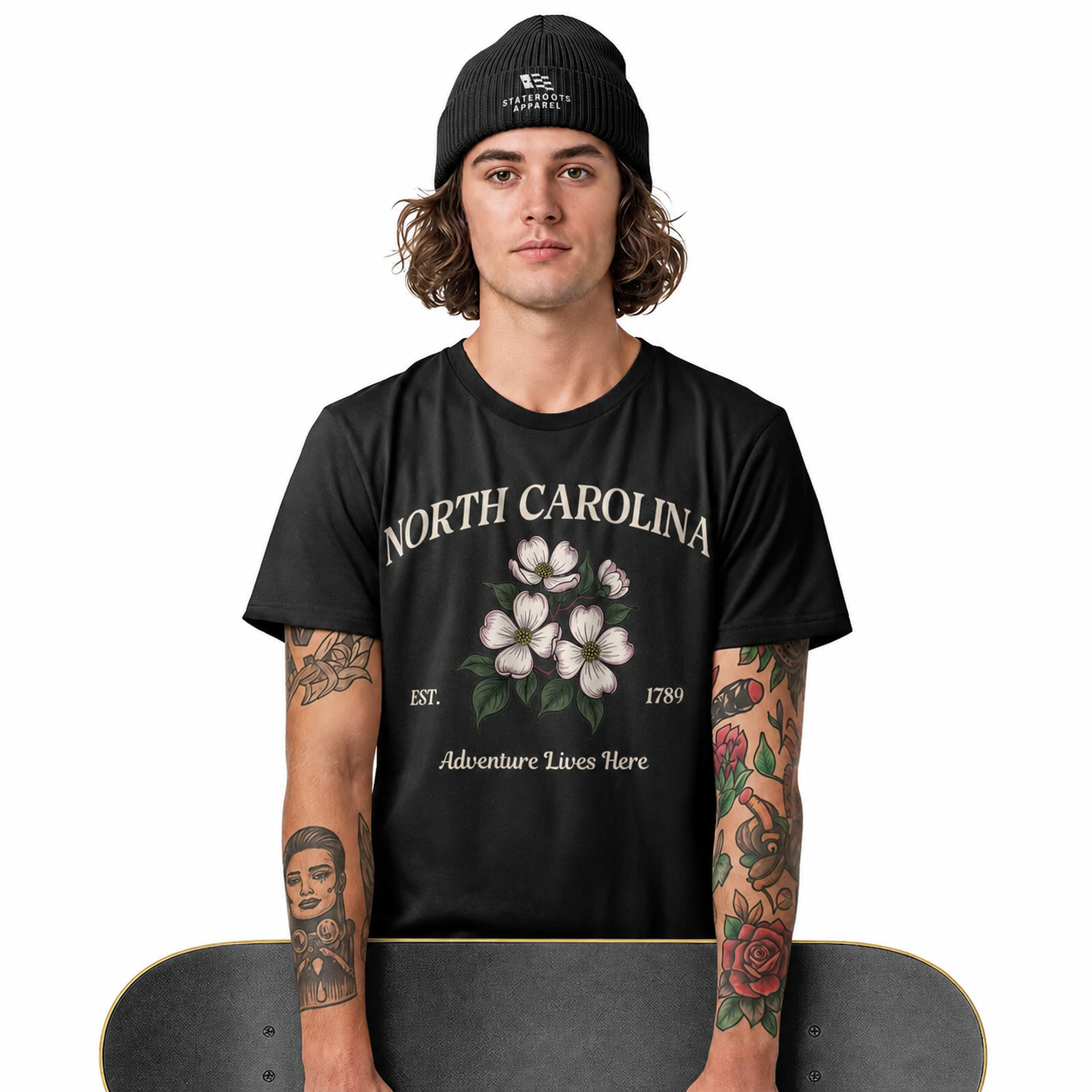 North Carolina Dogwood T-Shirt | NC State Flower Souvenir Tee