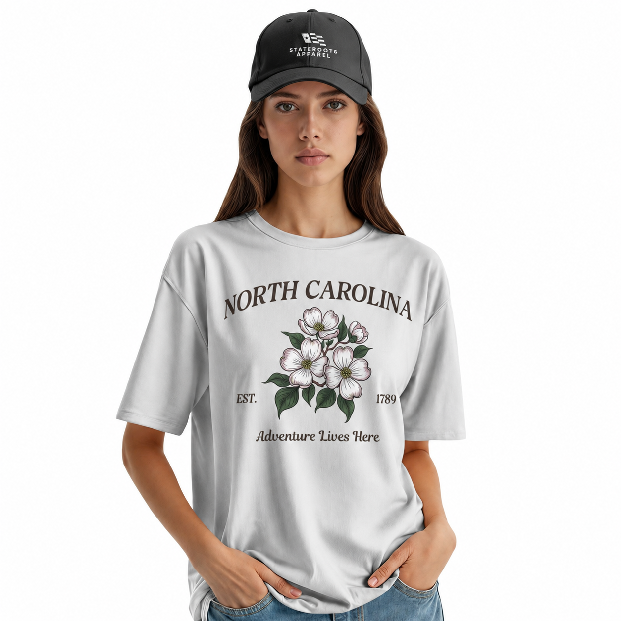 North Carolina Dogwood T-Shirt | NC State Flower Souvenir Tee