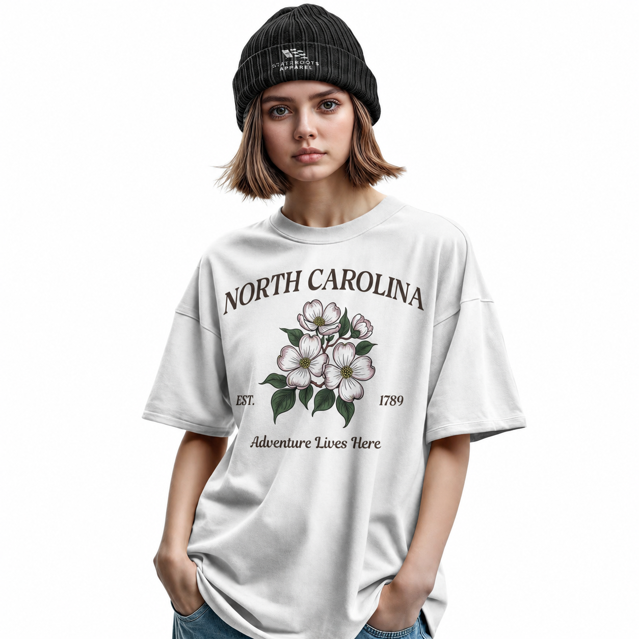 North Carolina Dogwood T-Shirt | NC State Flower Souvenir Tee