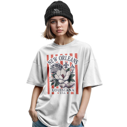 New Orleans Magnolia Beignets T-Shirt | NOLA Tee - Military Green #2