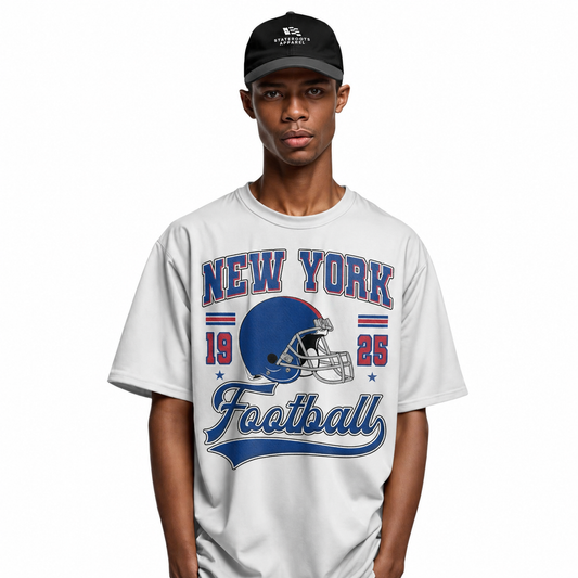 New York Football Retro T-Shirt | Vintage NY Sports Unisex Tee