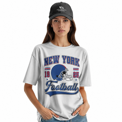 New York Football Retro T-Shirt | Vintage NY Sports Unisex Tee