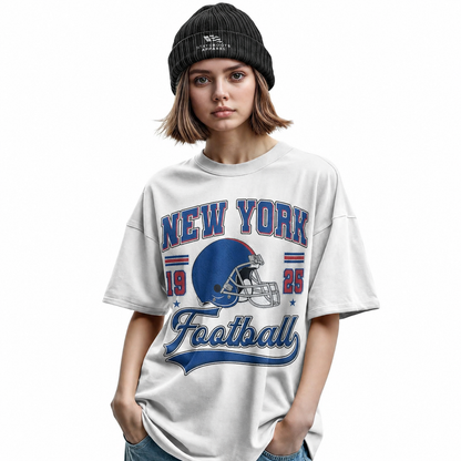 New York Football Retro T-Shirt | Vintage NY Sports Unisex Tee
