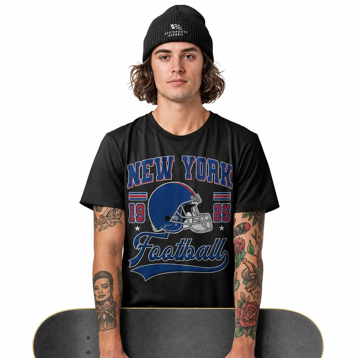 New York Football Retro T-Shirt | Vintage NY Sports Unisex Tee