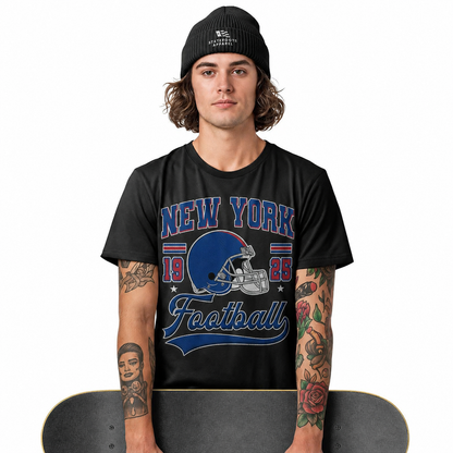 New York Football Retro T-Shirt | Vintage NY Sports Unisex Tee