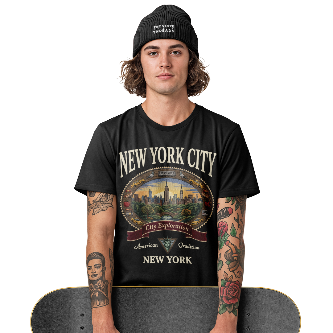 New York City Vintage Graphic T-Shirt | Classic NYC Souvenir Tee