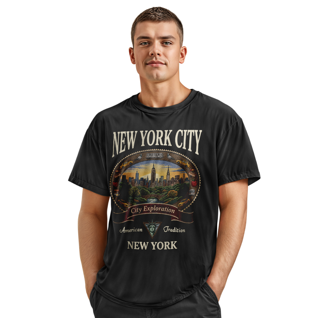 New York City Vintage Graphic T-Shirt | Classic NYC Souvenir Tee