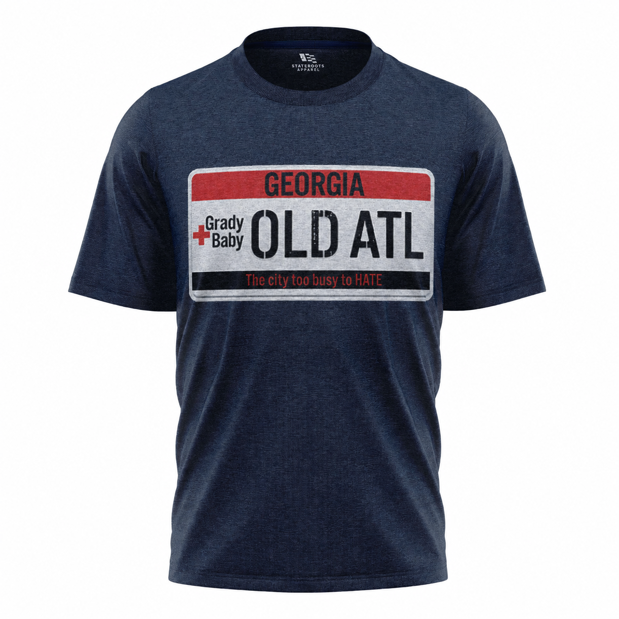 Old ATL License Plate T-Shirt | Grady Baby Atlanta Georgia Native Tee