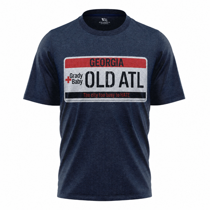 Old ATL License Plate T-Shirt | Grady Baby Atlanta Georgia Native Tee