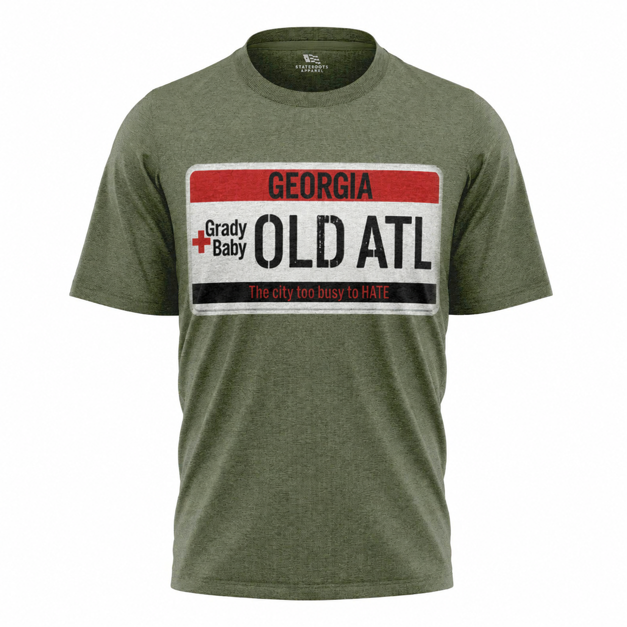 Old ATL License Plate T-Shirt | Grady Baby Atlanta Georgia Native Tee