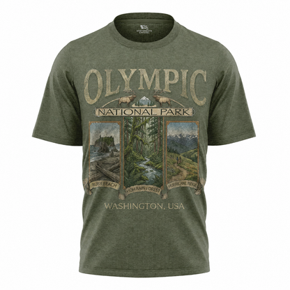 Olympic National Park Washington T-Shirt | Vintage Pacific Northwest Souvenir Tee