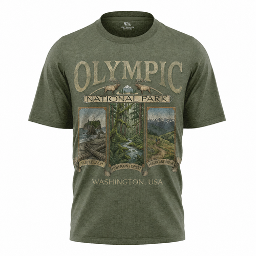 Olympic National Park Washington T-Shirt | Vintage Pacific Northwest Souvenir Tee
