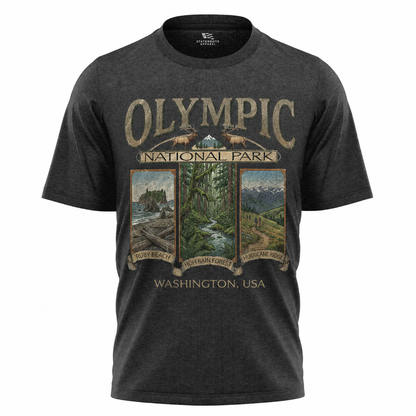 Olympic National Park Washington T-Shirt | Vintage Pacific Northwest Souvenir Tee