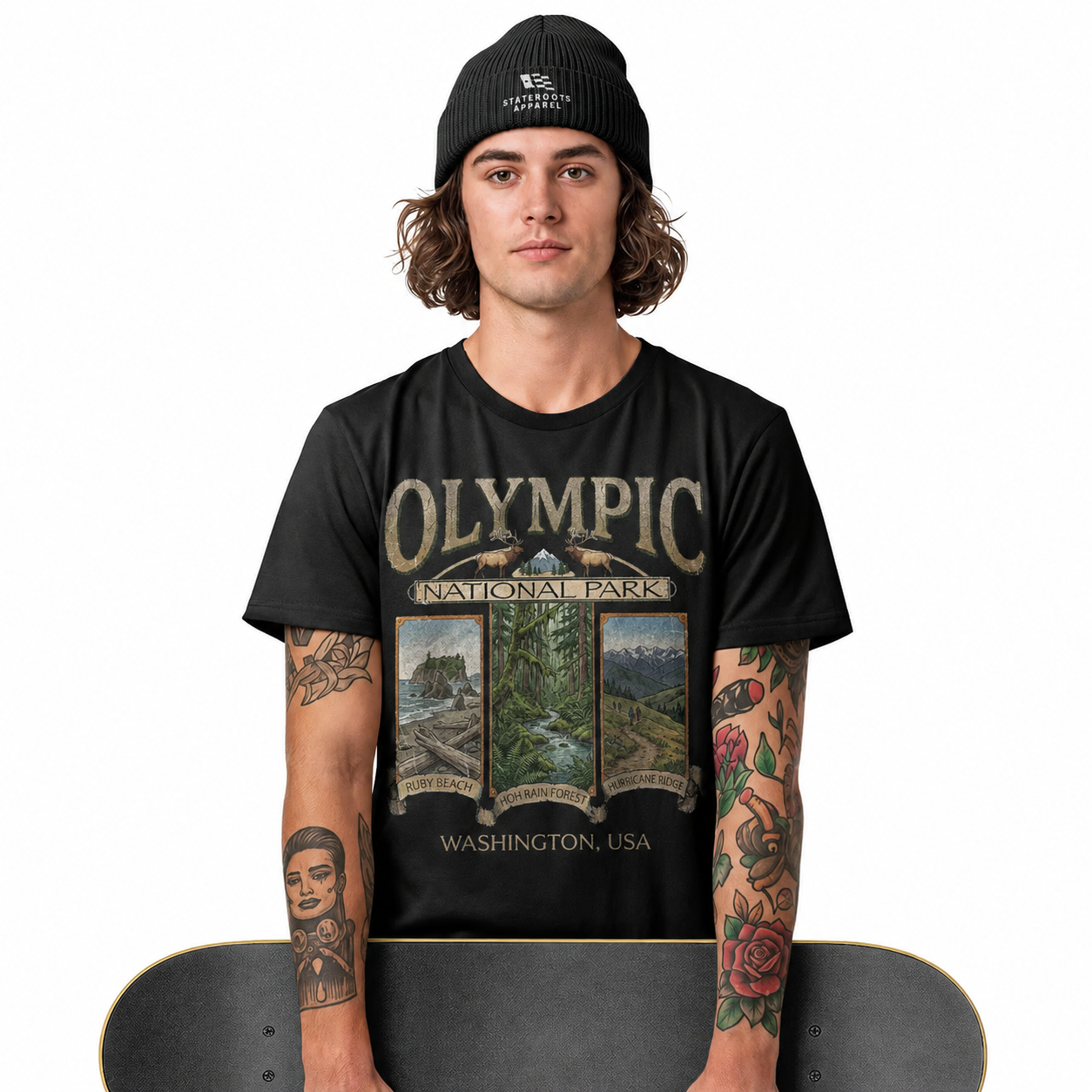Olympic National Park Washington T-Shirt | Vintage Pacific Northwest Souvenir Tee