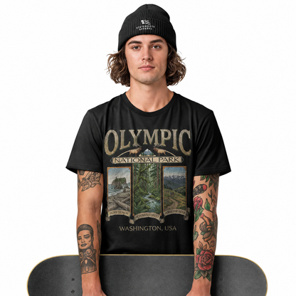 Olympic National Park Washington T-Shirt | Vintage Pacific Northwest Souvenir Tee