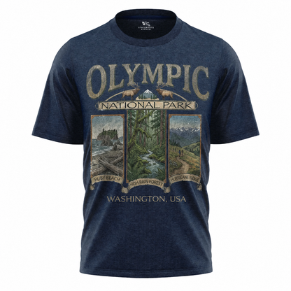 Olympic National Park Washington T-Shirt | Vintage Pacific Northwest Souvenir Tee
