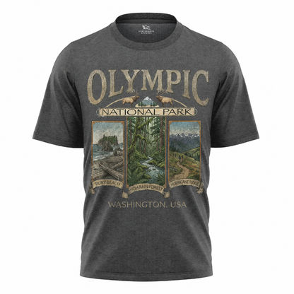 Olympic National Park Washington T-Shirt | Vintage Pacific Northwest Souvenir Tee