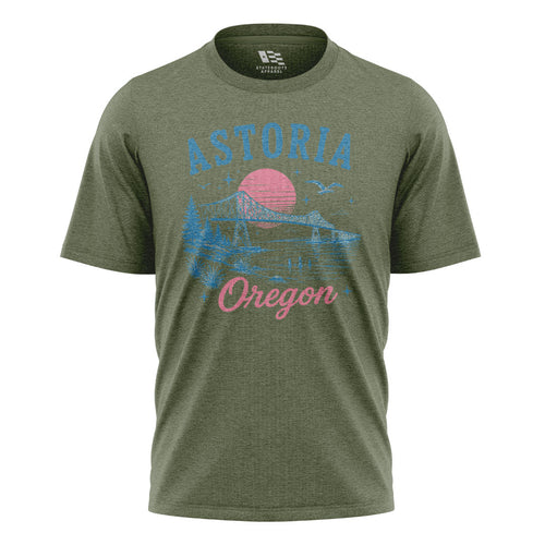 Oregon Astoria Bridge T-Shirt | Vintage Coast Tee