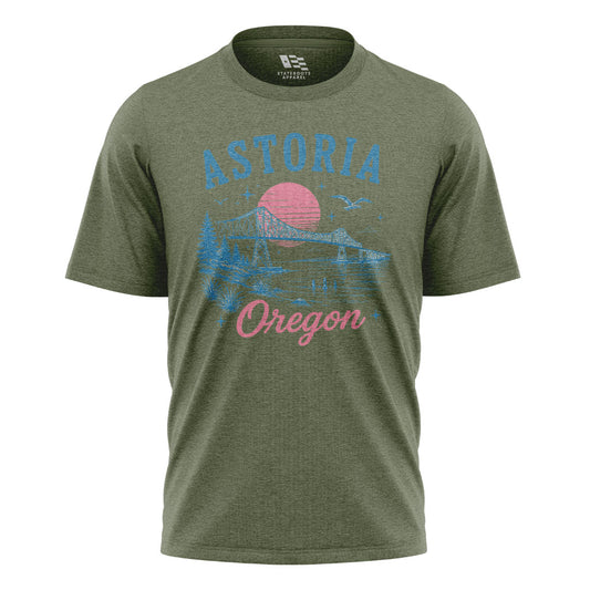 Oregon Astoria Bridge T-Shirt | Vintage Coast Tee