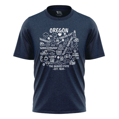 oregon-beaver-state-icons-collage-tee navy
