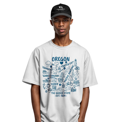 oregon-beaver-state-icons-collage-tee white