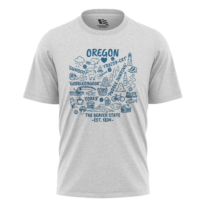 oregon-beaver-state-icons-collage-tee white