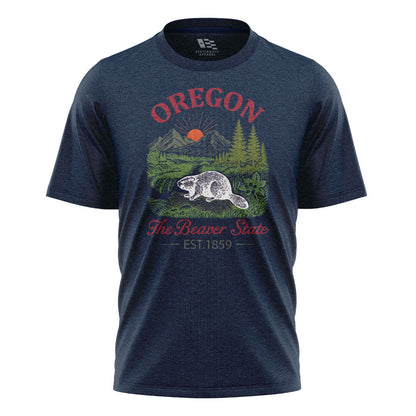oregon-beaver-state-vintage-tee navy