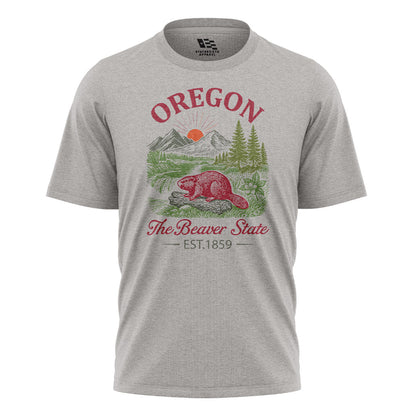 oregon-beaver-state-vintage-tee sport-grey