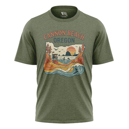 Oregon Cannon Beach Vintage Tee | Surf Tee