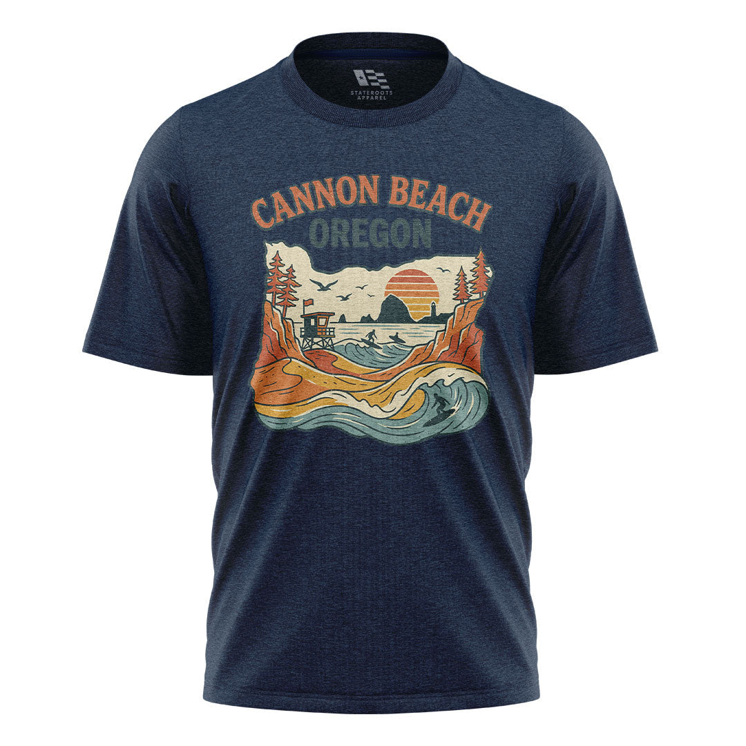 oregon-cannon-beach-vintage-tee navy