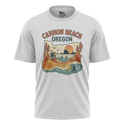 oregon-cannon-beach-vintage-tee white