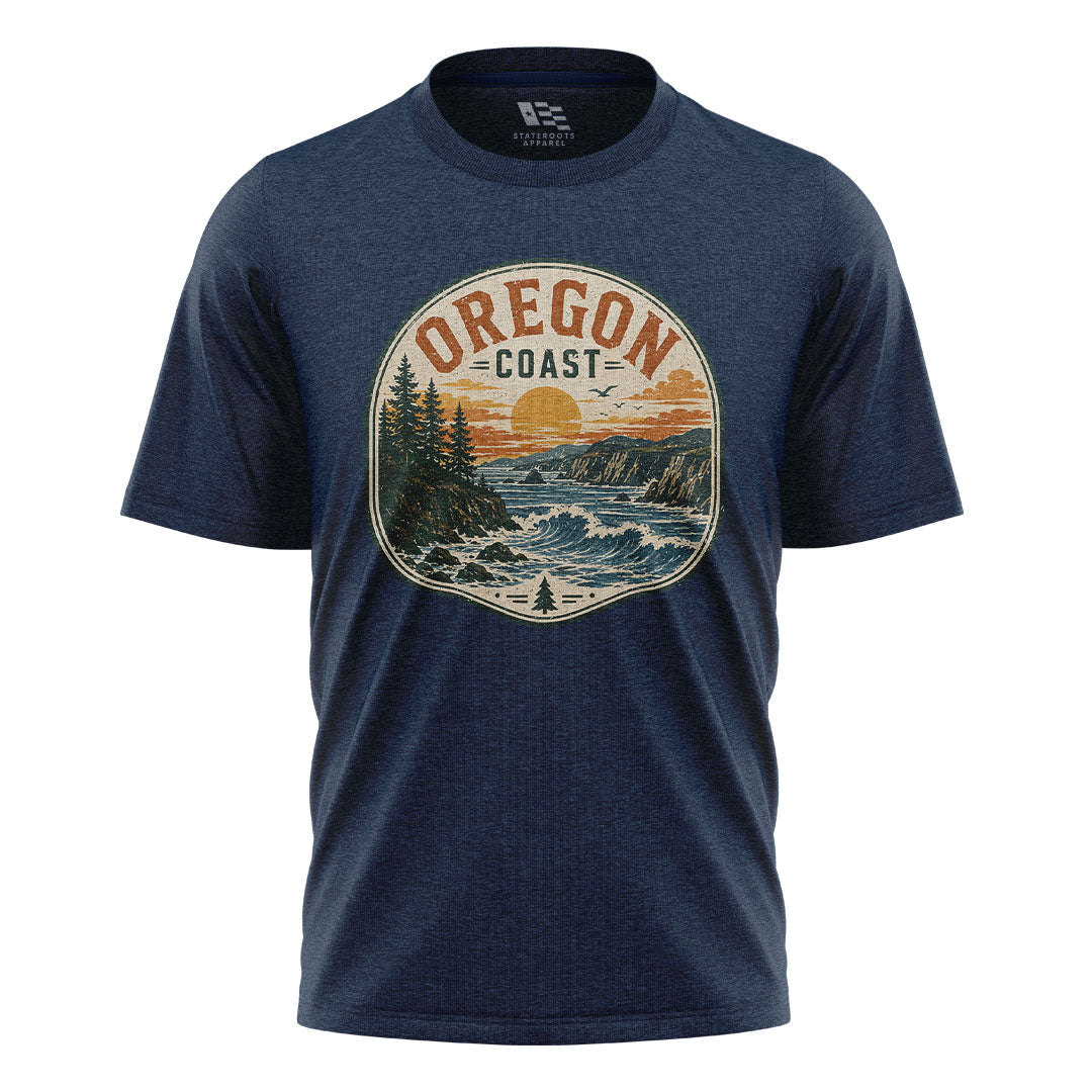 oregon-coast-badge-sunset-tee navy