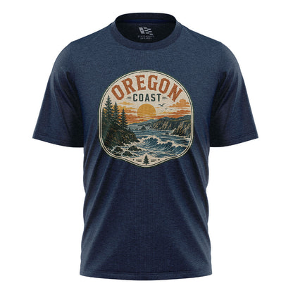 oregon-coast-badge-sunset-tee navy