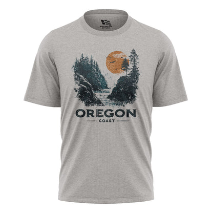 oregon-coast-waterfall-distressed-tee sport-grey