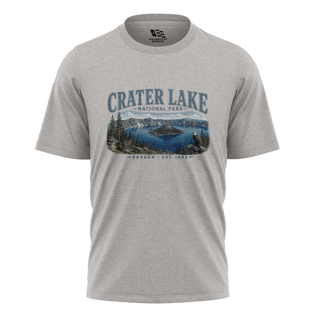 oregon-crater-lake-national-park-tee sport-grey