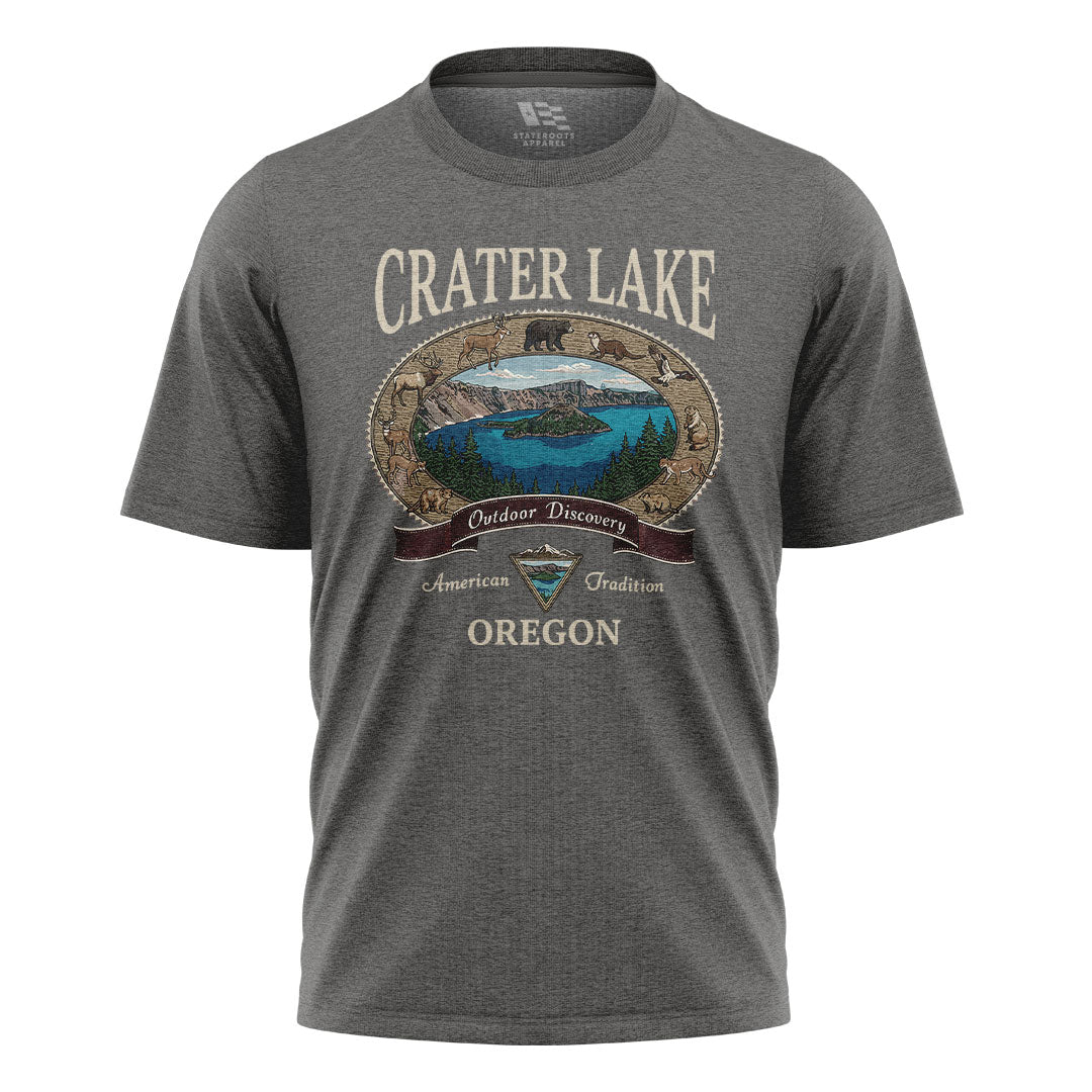 oregon-crater-lake-wildlife-tee charcoal