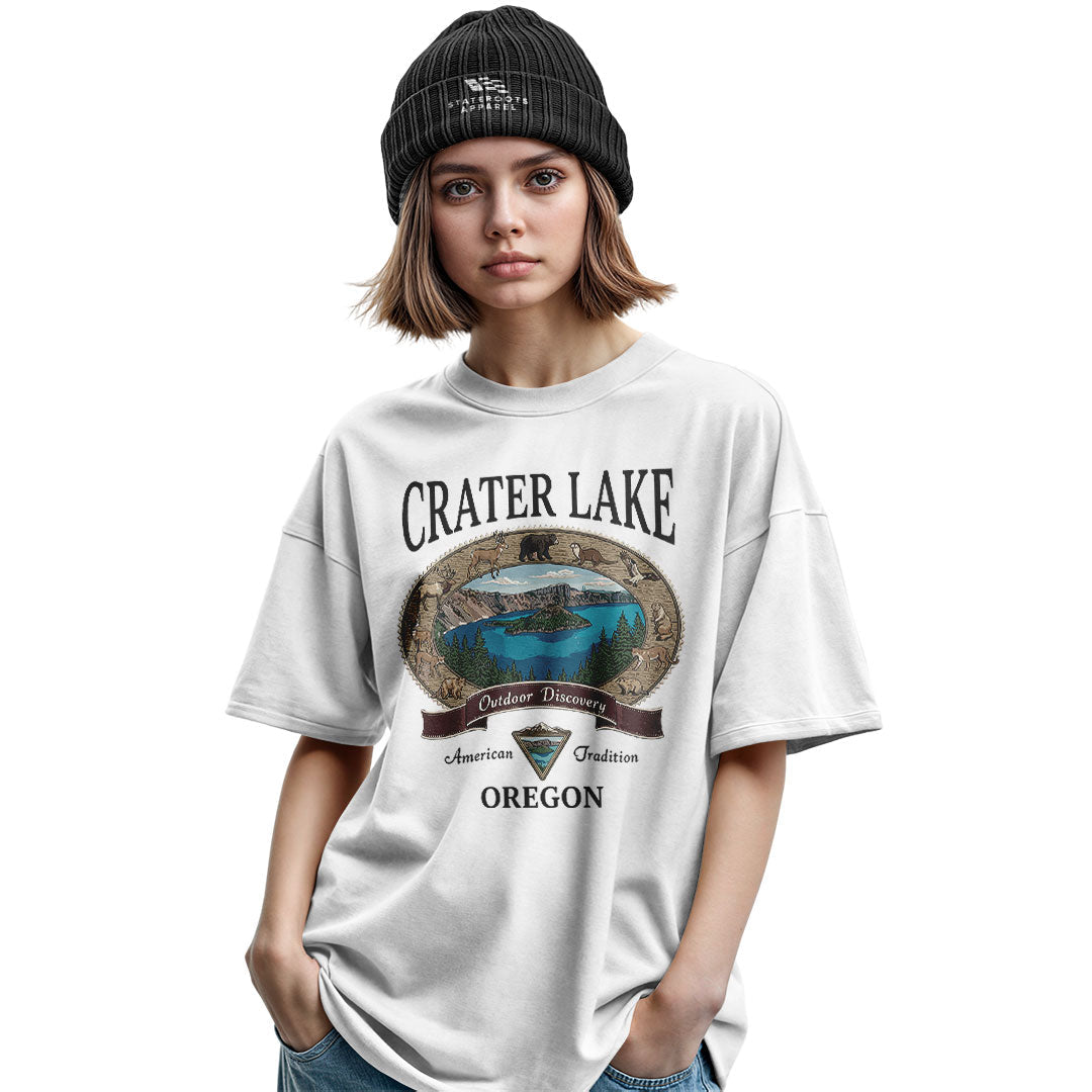 oregon-crater-lake-wildlife-tee military-green