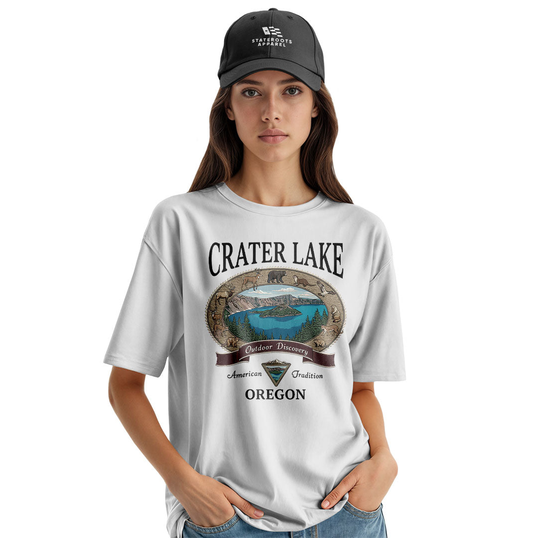 oregon-crater-lake-wildlife-tee white