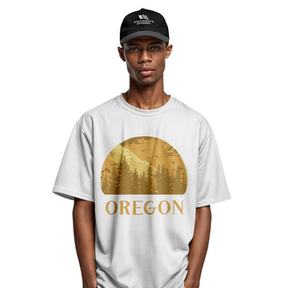 oregon-golden-forest-sunset-tee white